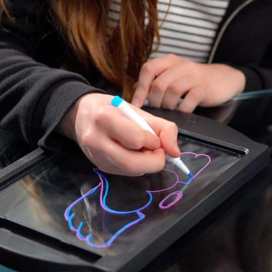 Marvin's Magic Black Glow Art Neon Effect Drawing Board
